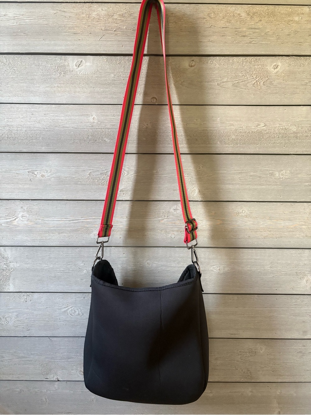 HAUTE SHORE Black Neoprene Crossbody Bag - Picture 6 of 8